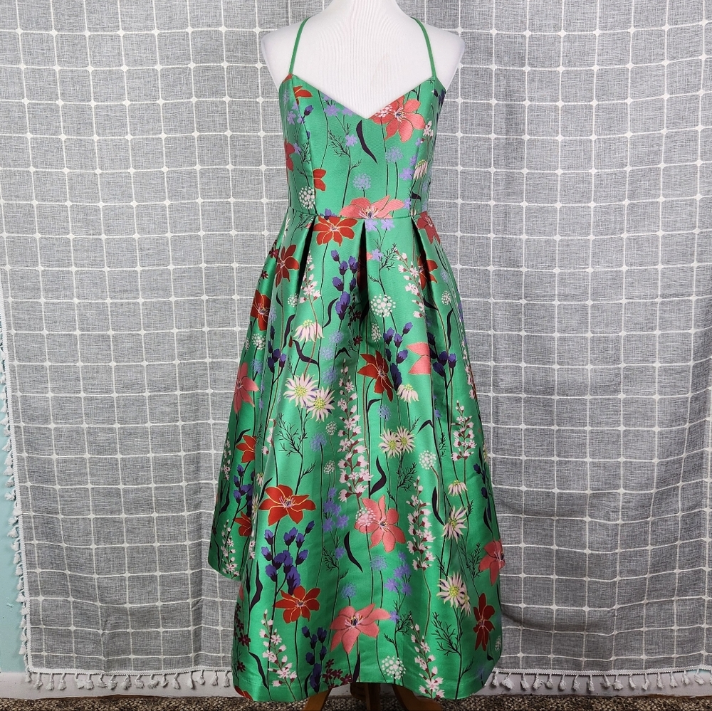 Eliza J Jacquard Floral Midi Dress - Picture 3 of 9